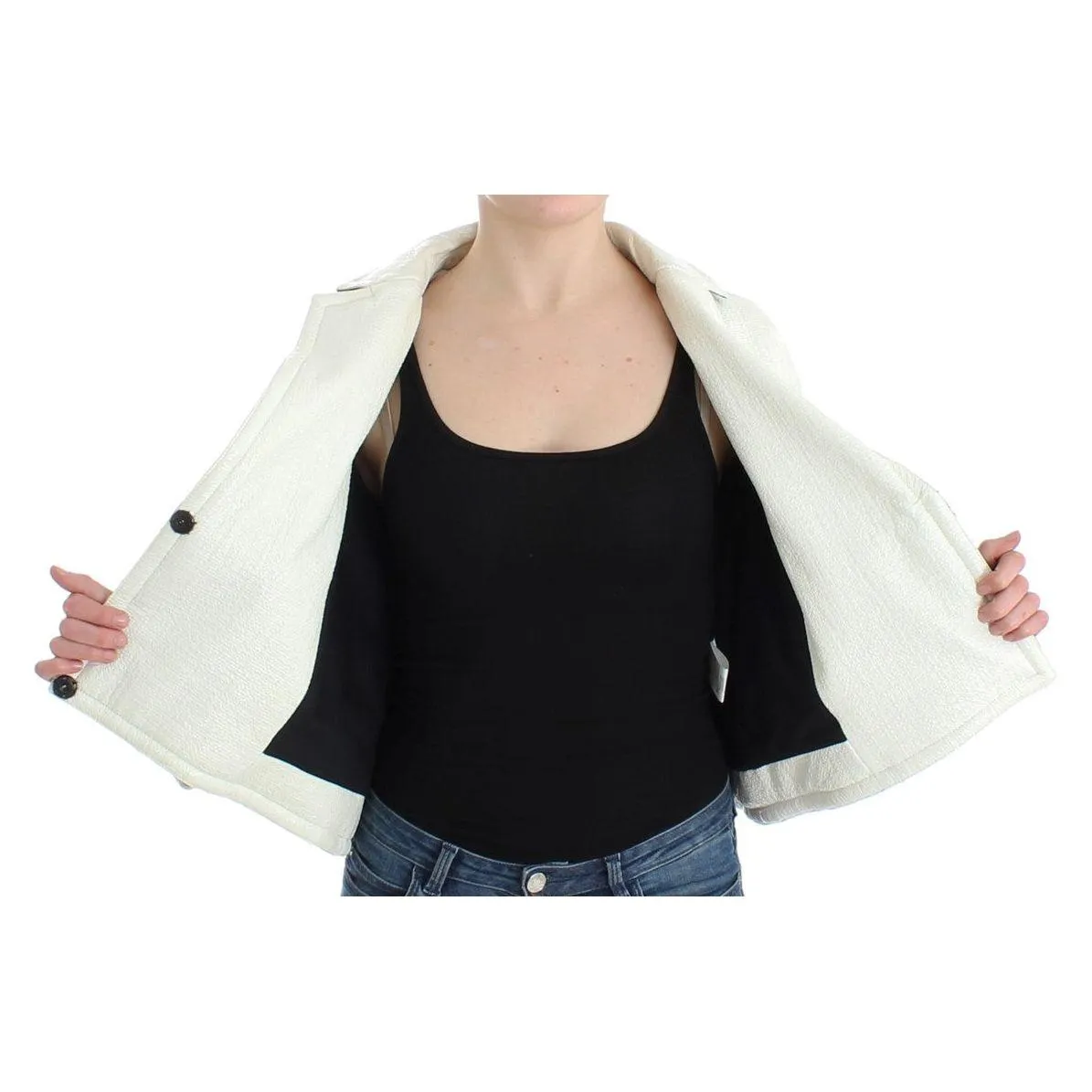 Andrea Pompilio Exclusive Black & White Leather Jacket