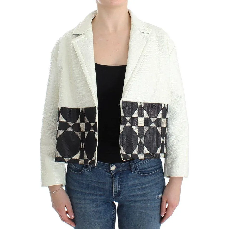 Andrea Pompilio Exclusive Black & White Leather Jacket