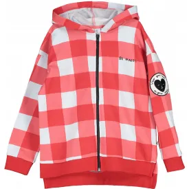 Beau Loves Zip Square Hoodie Gingham