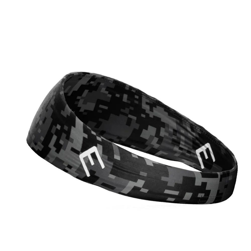 Black Digi Camo Headband