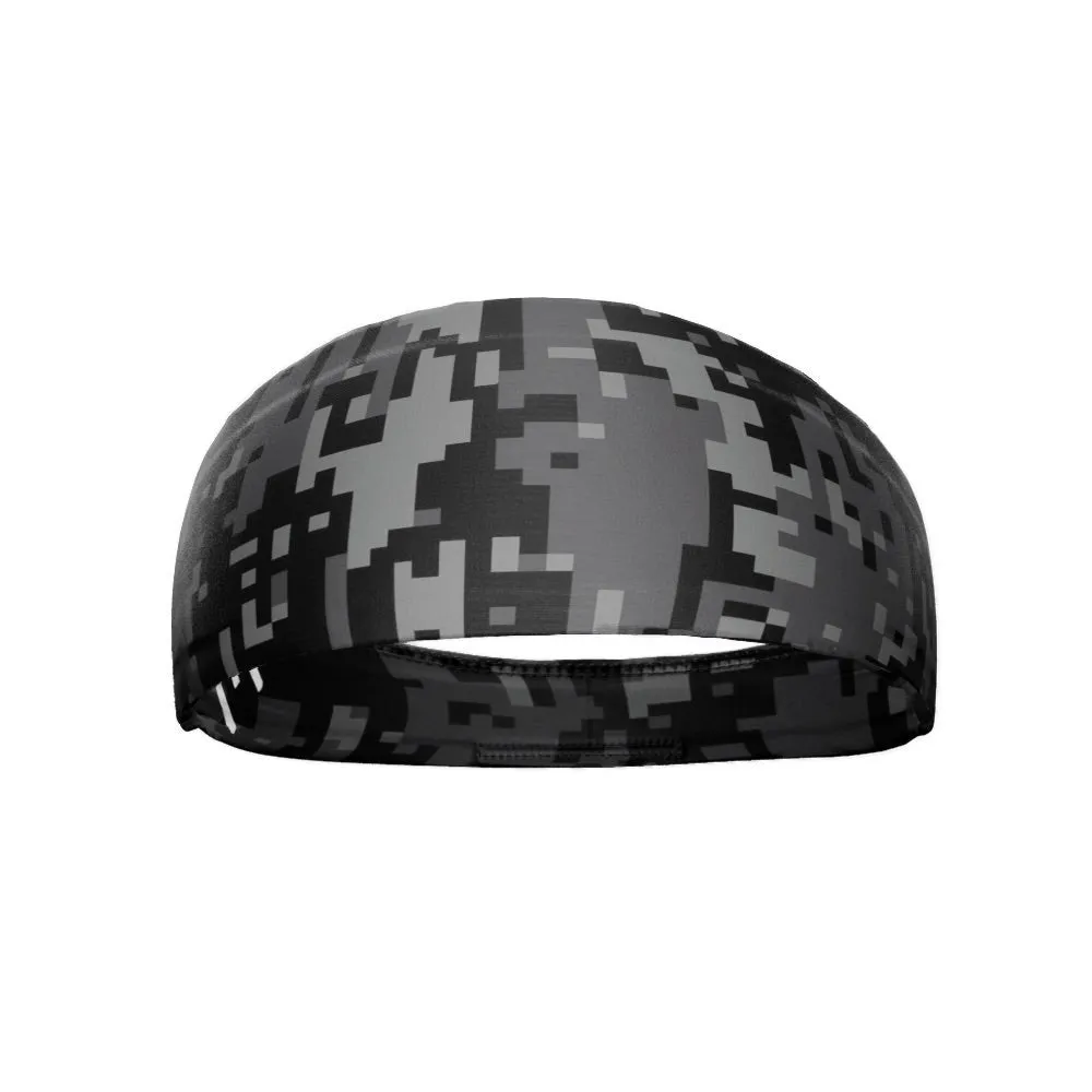 Black Digi Camo Headband