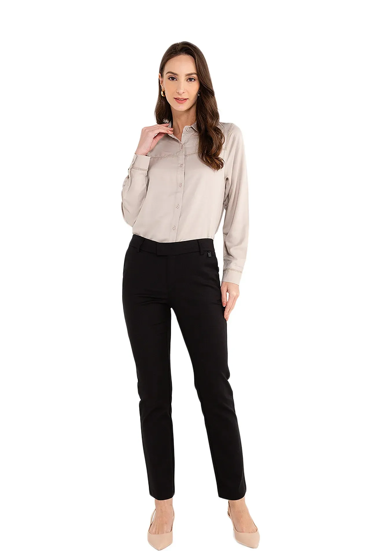 ELLE Apparel Button Up Blouse