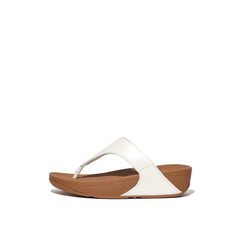 Fitflop Lulu Women's Leather Toe-Post Sandals - White