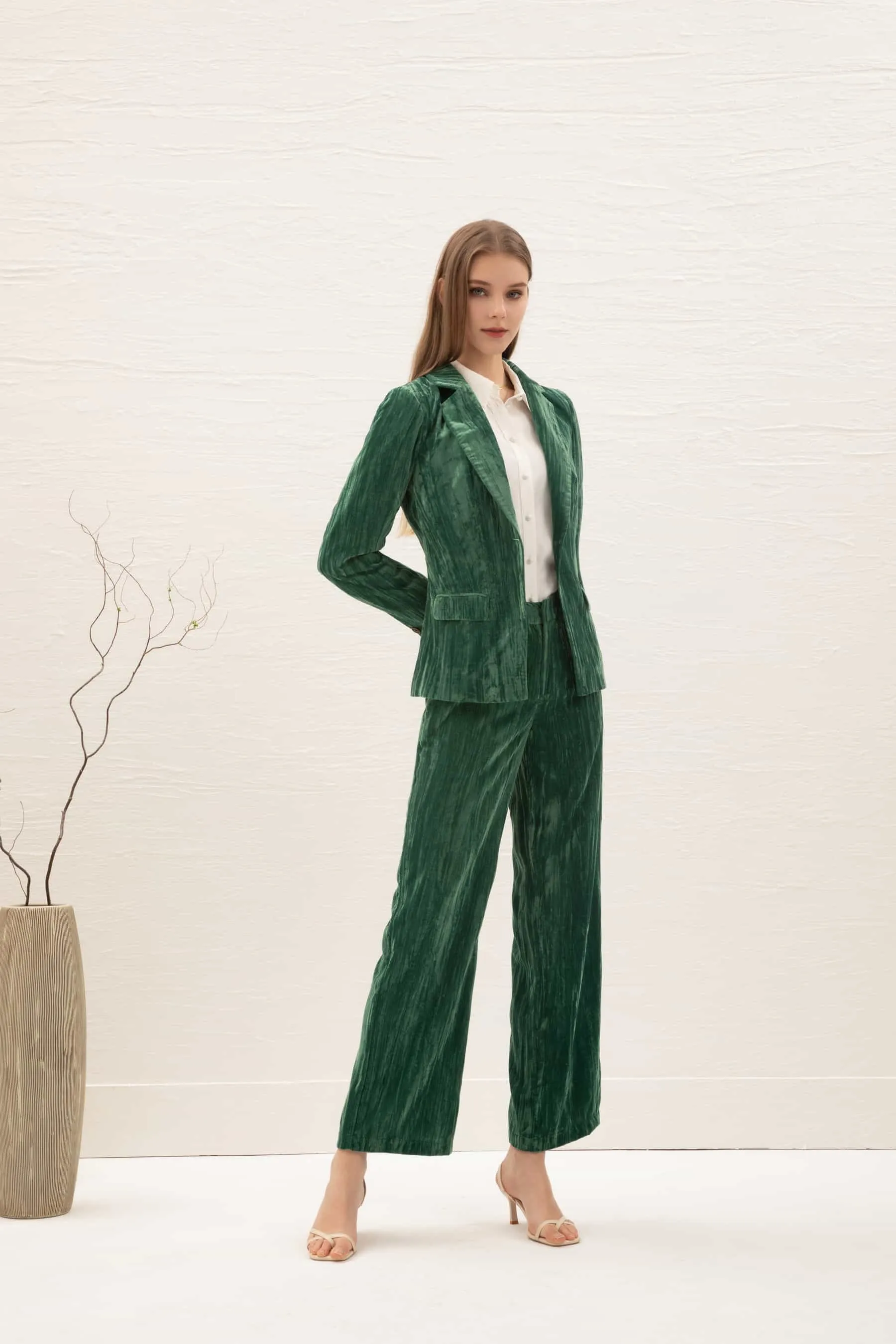 GDS Aliette Velvet Pants | Green