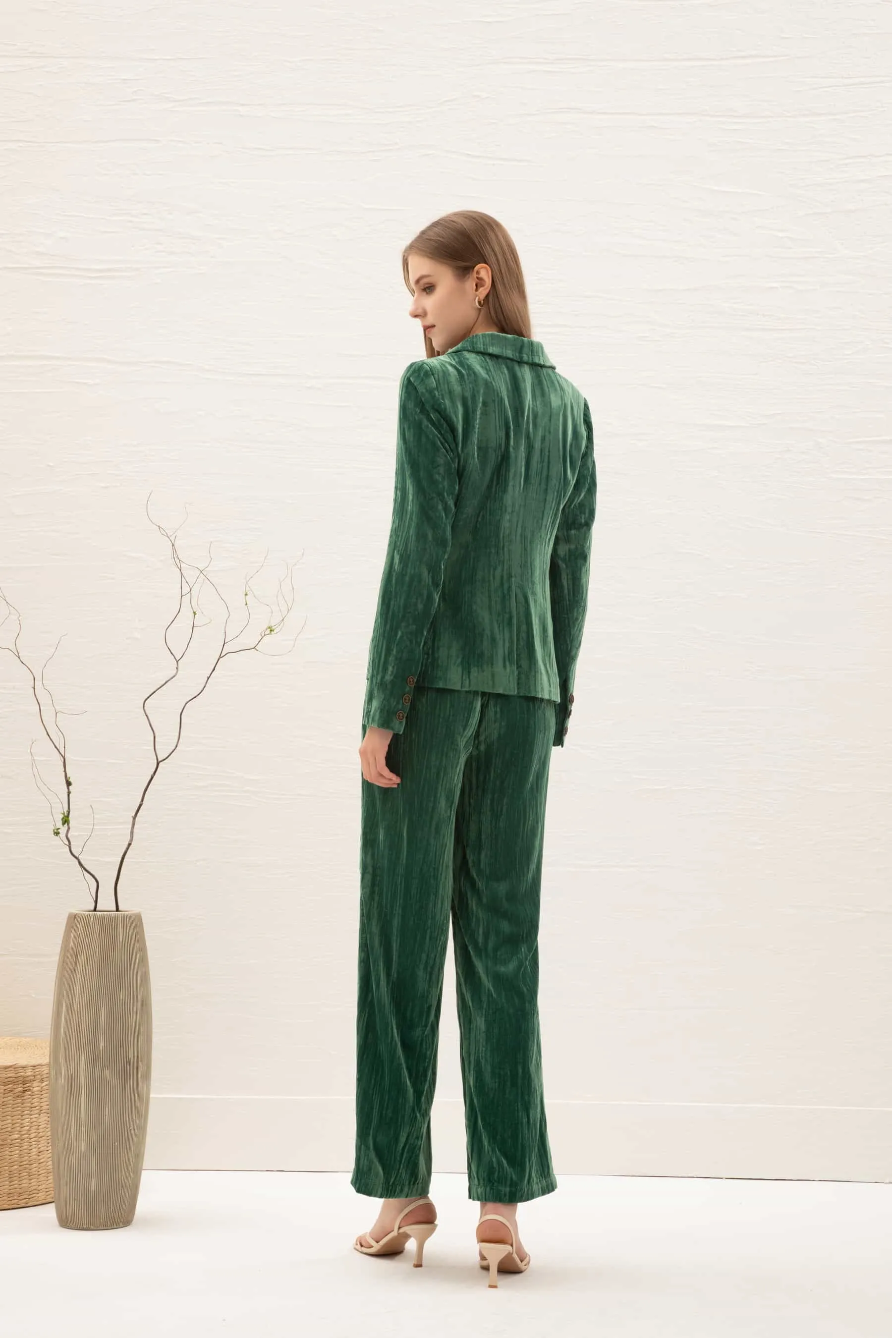 GDS Aliette Velvet Pants | Green