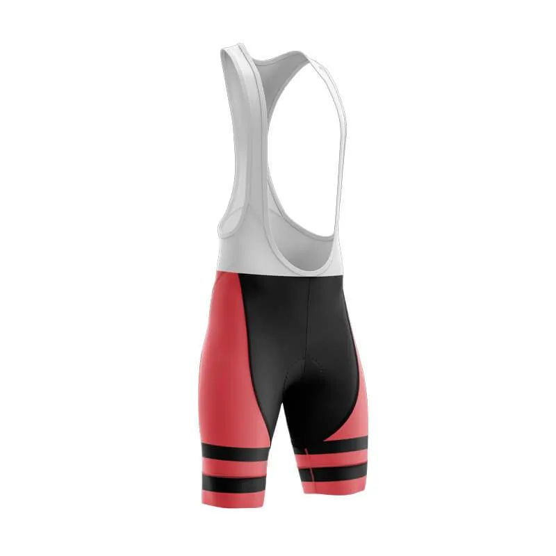 Half Stripes Bib & Shorts (RED)