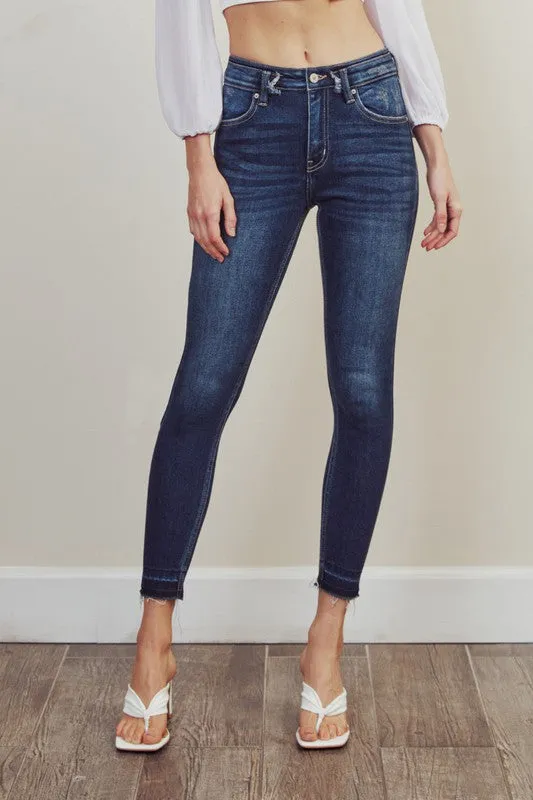 High Rise Ankle Skinny Jeans