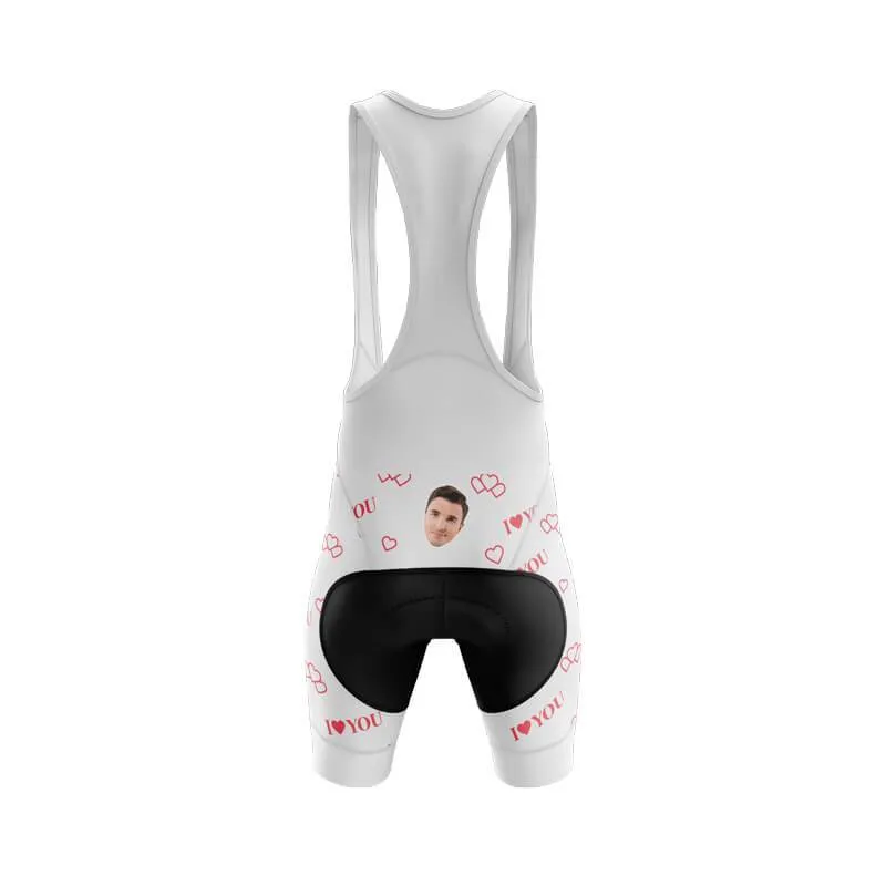 I love you Custom Face Bib (white)