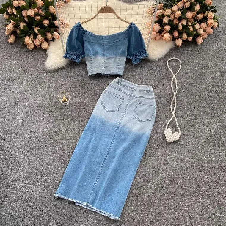 Laurel Denim Coord Set