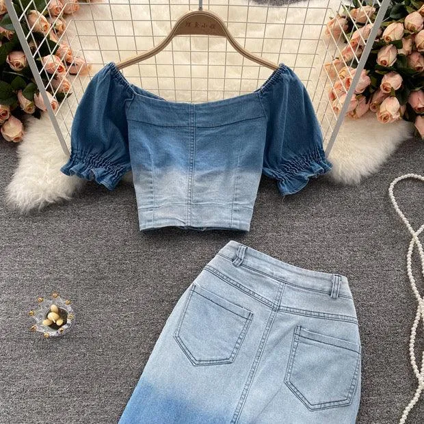 Laurel Denim Coord Set