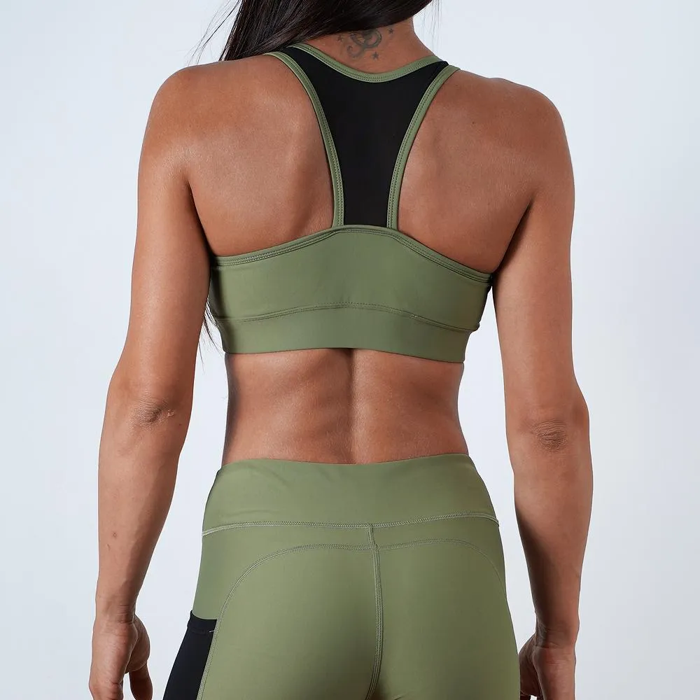 Mesh Top Sports Bra