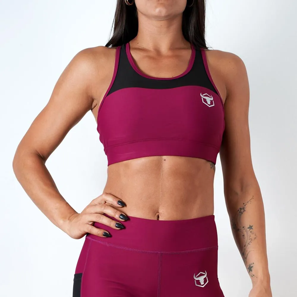 Mesh Top Sports Bra