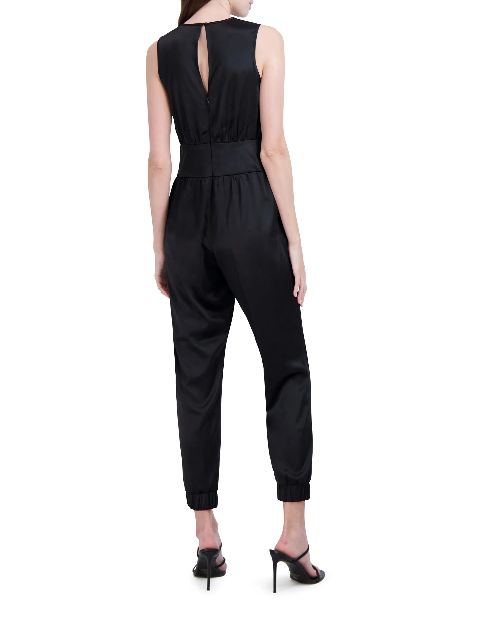 Ookie & Lala Sleeveless Satin Jumpsuit