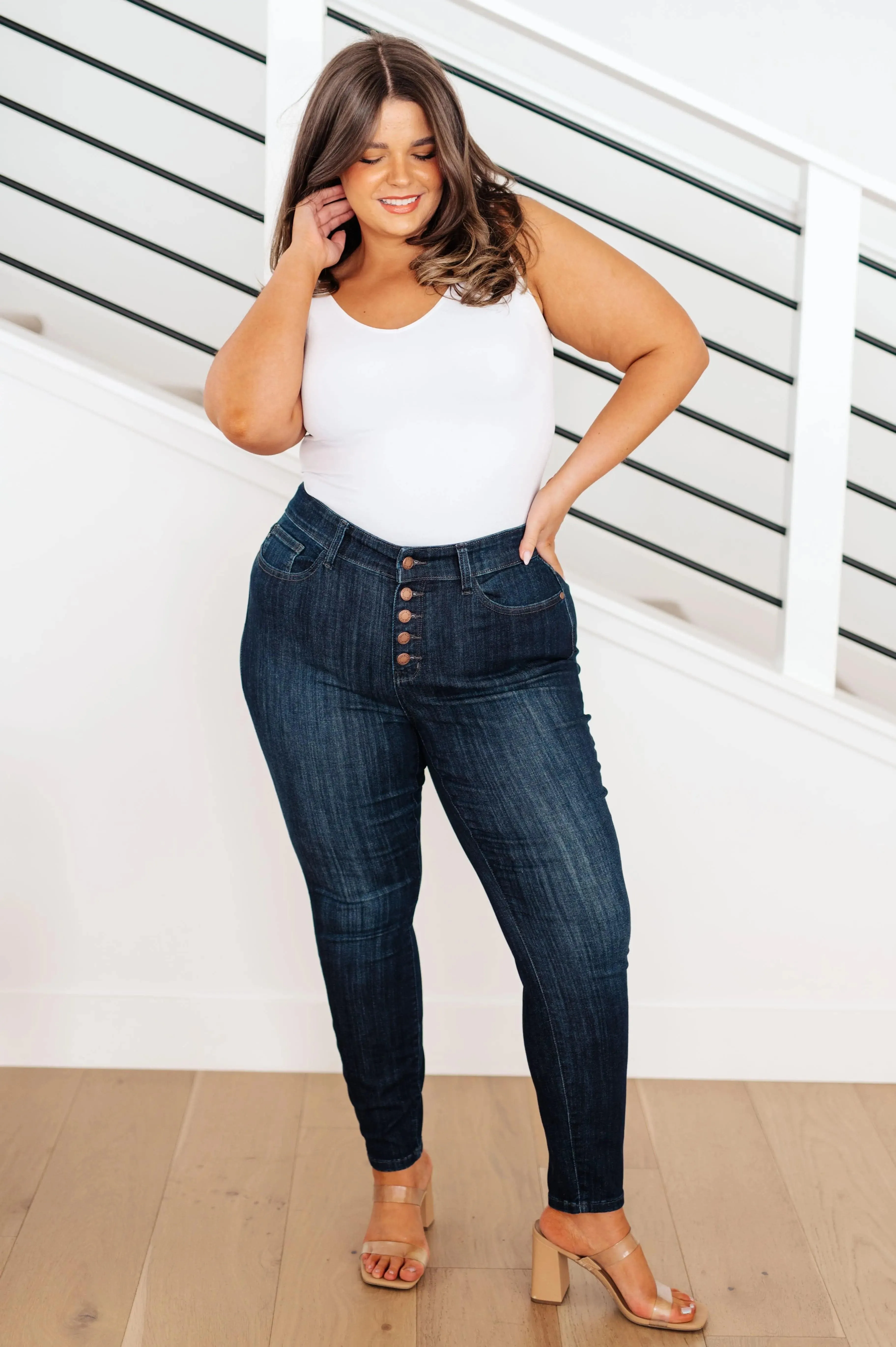 Plus Size High Rise Judy Blue Skinny Jeans