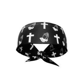 Praying Crosses Tie Headband