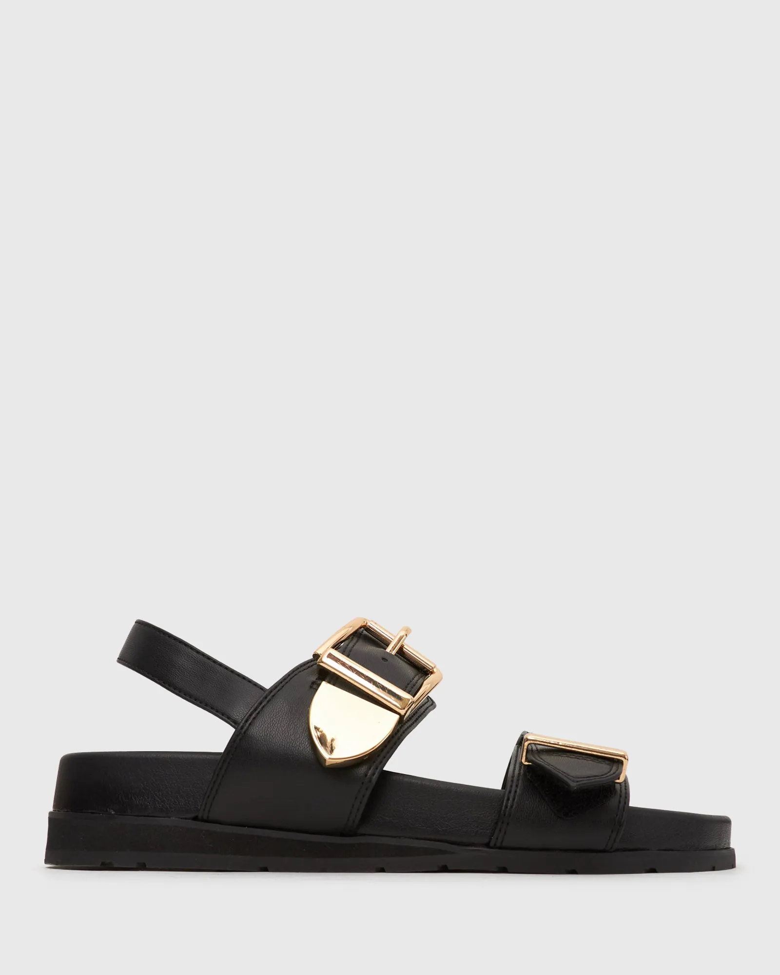 PRE-ORDER EBONY Vegan Buckled Strap Sandals