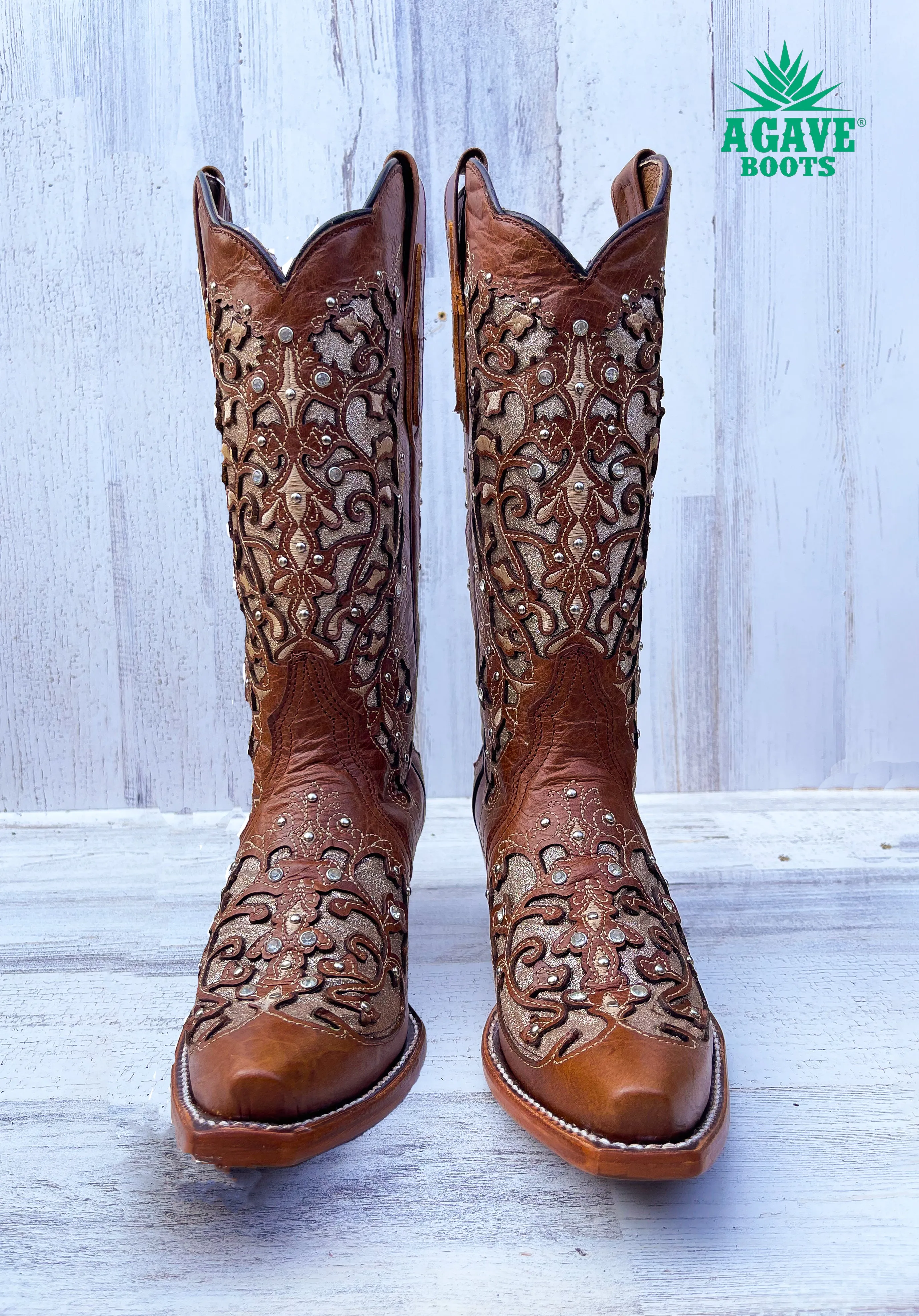 "CLARISSA" BROWN | WOMEN SNIP TOE BOOTS