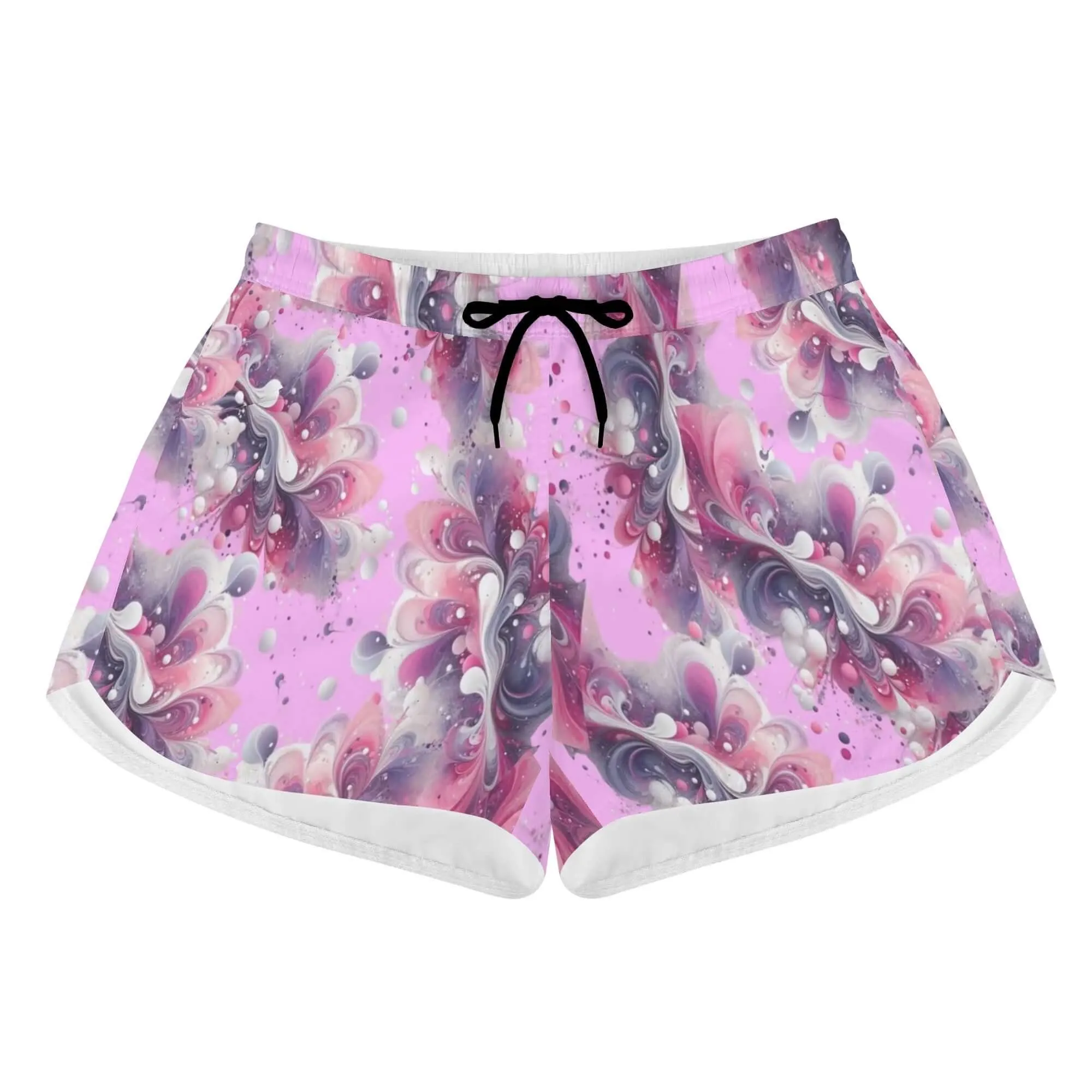 Splatter Womens Casual Beach Shorts