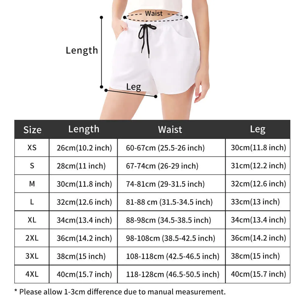 Splatter Womens Casual Beach Shorts