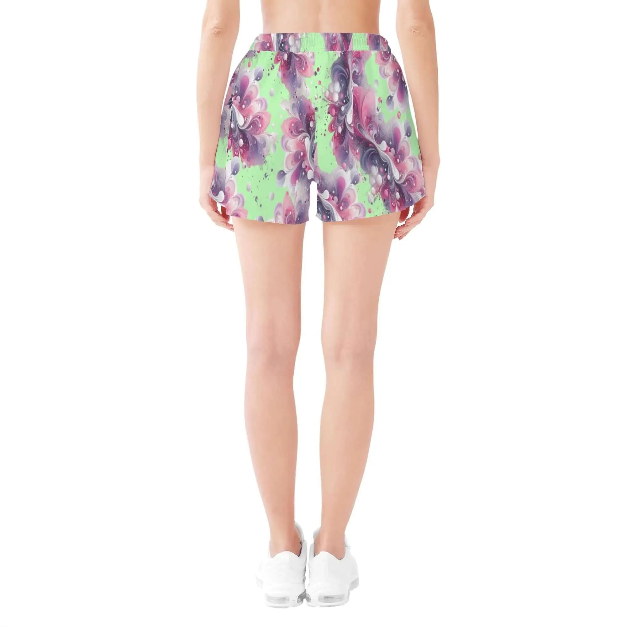 Splatter Womens Casual Beach Shorts