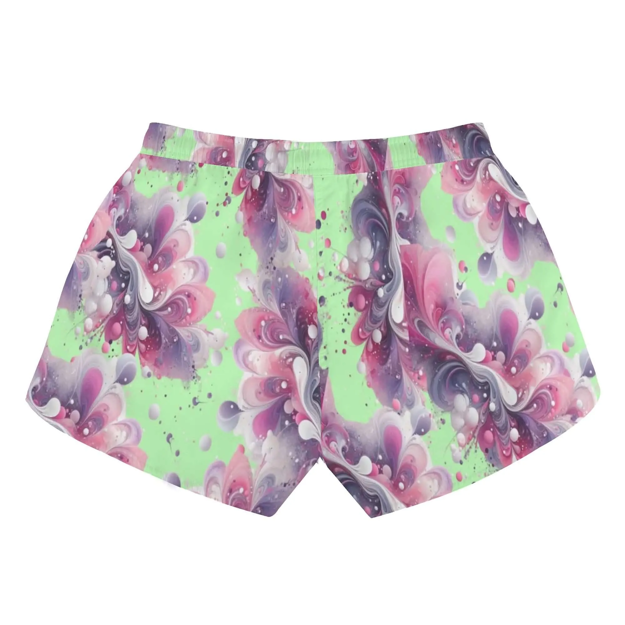 Splatter Womens Casual Beach Shorts