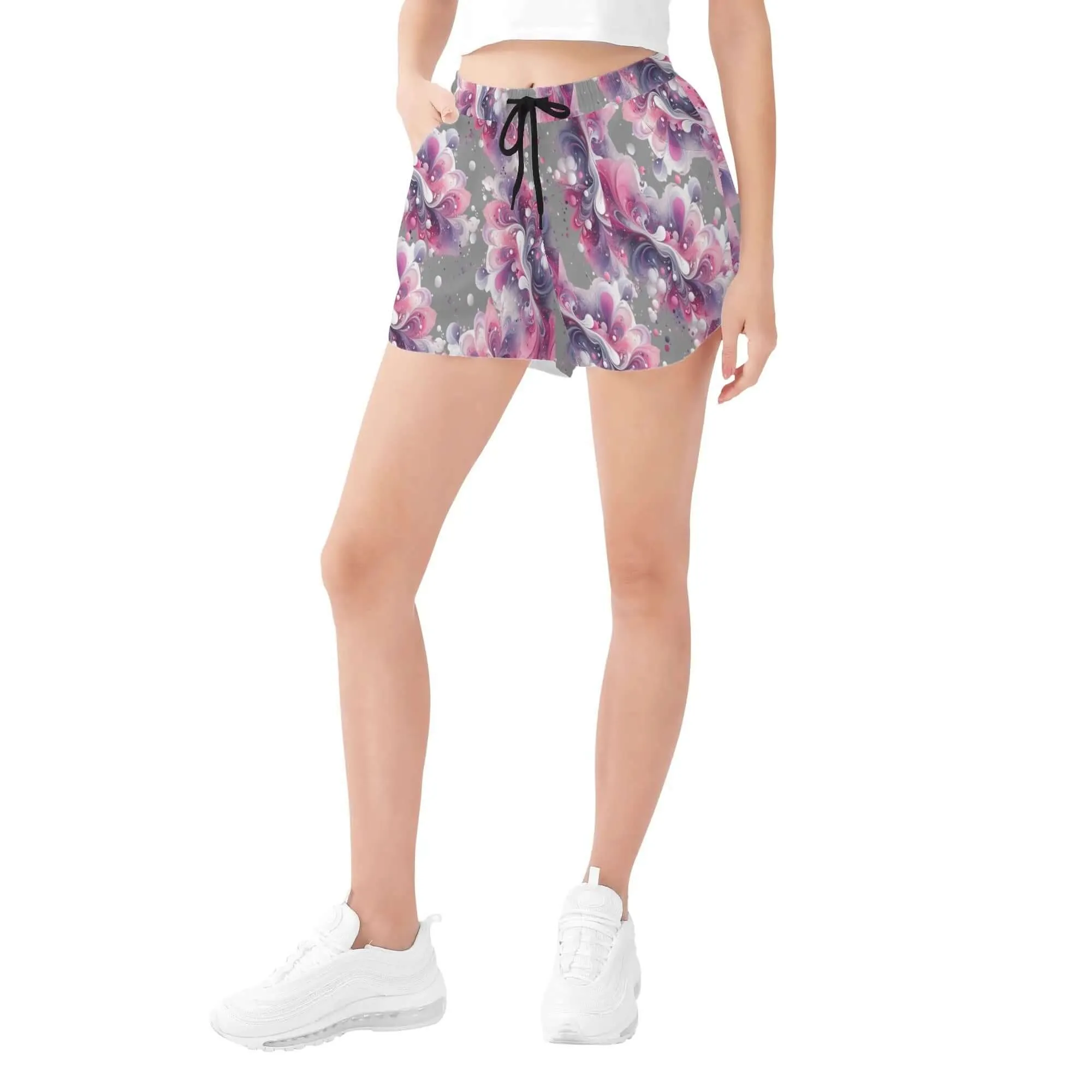 Splatter Womens Casual Beach Shorts