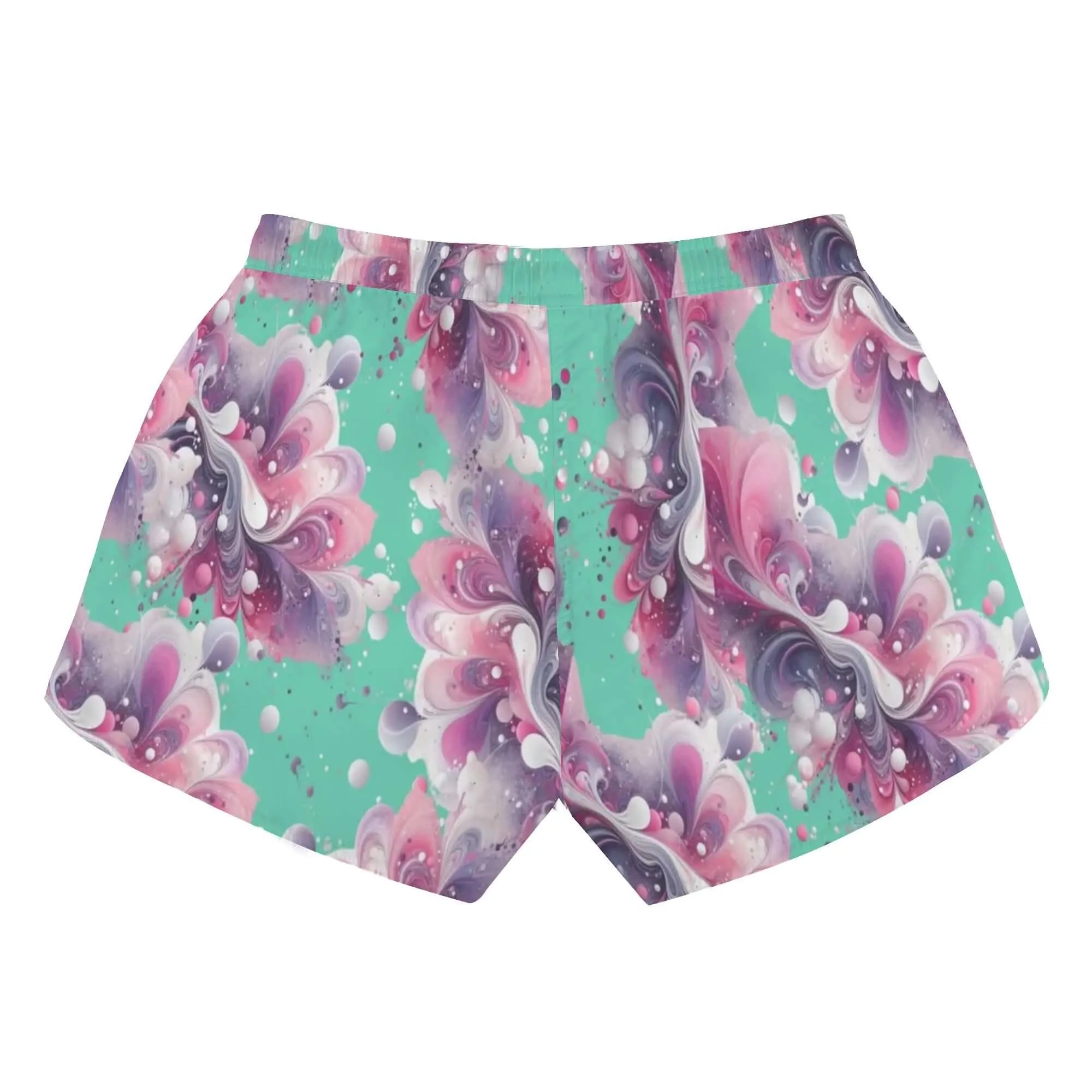 Splatter Womens Casual Beach Shorts