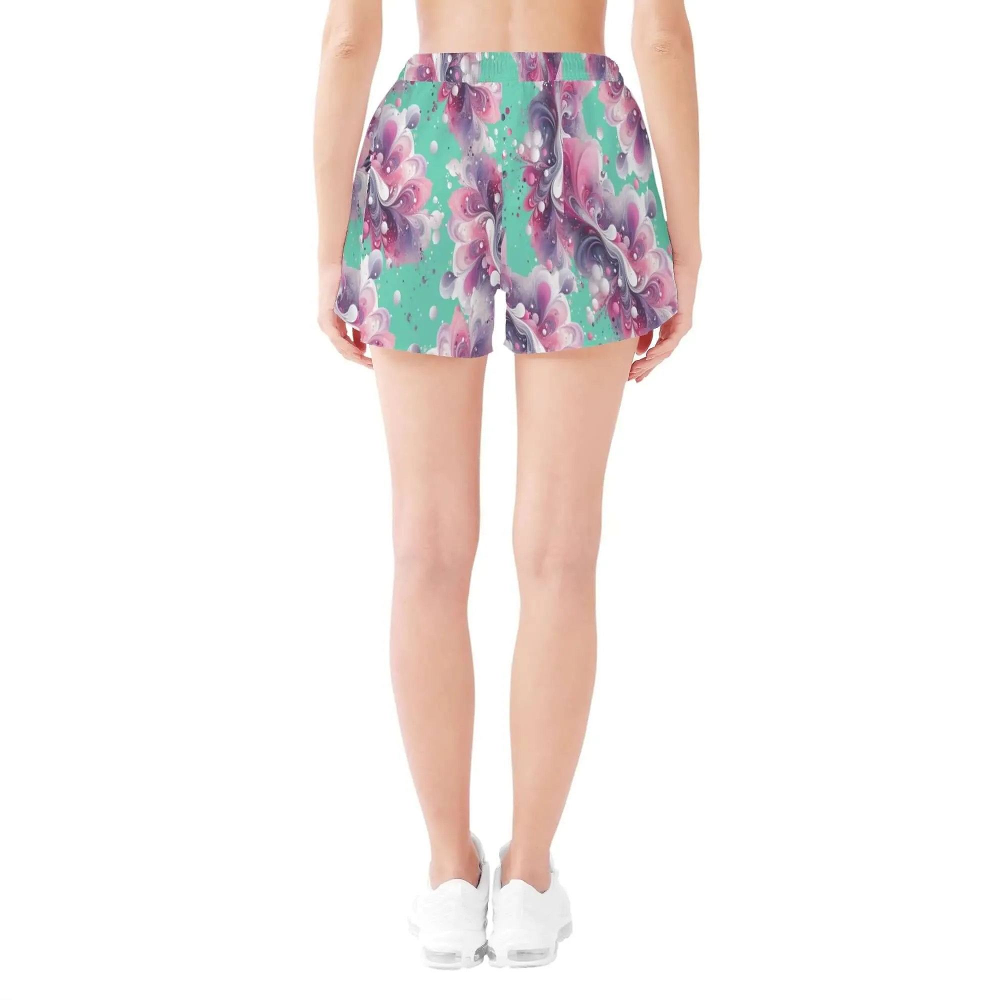 Splatter Womens Casual Beach Shorts