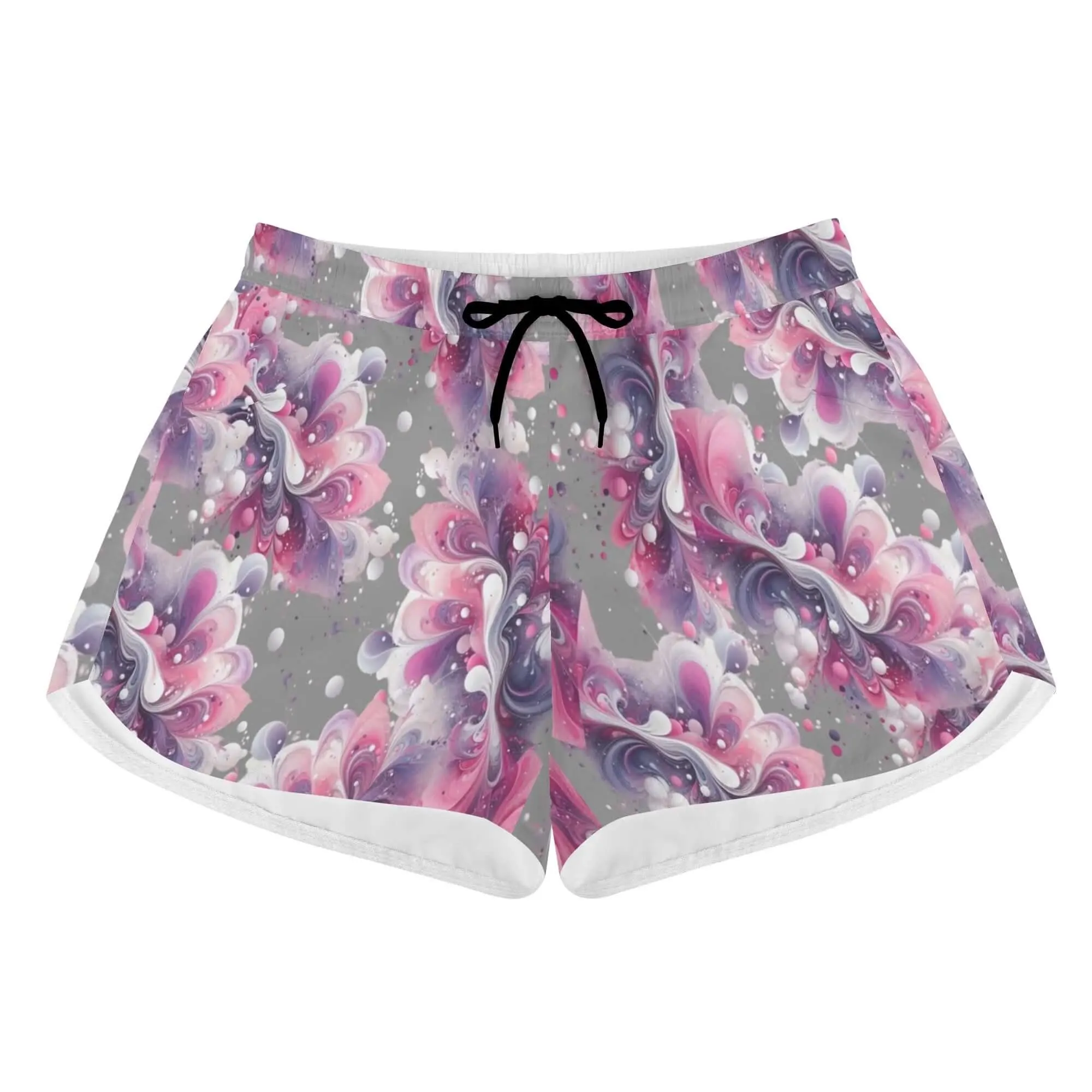 Splatter Womens Casual Beach Shorts