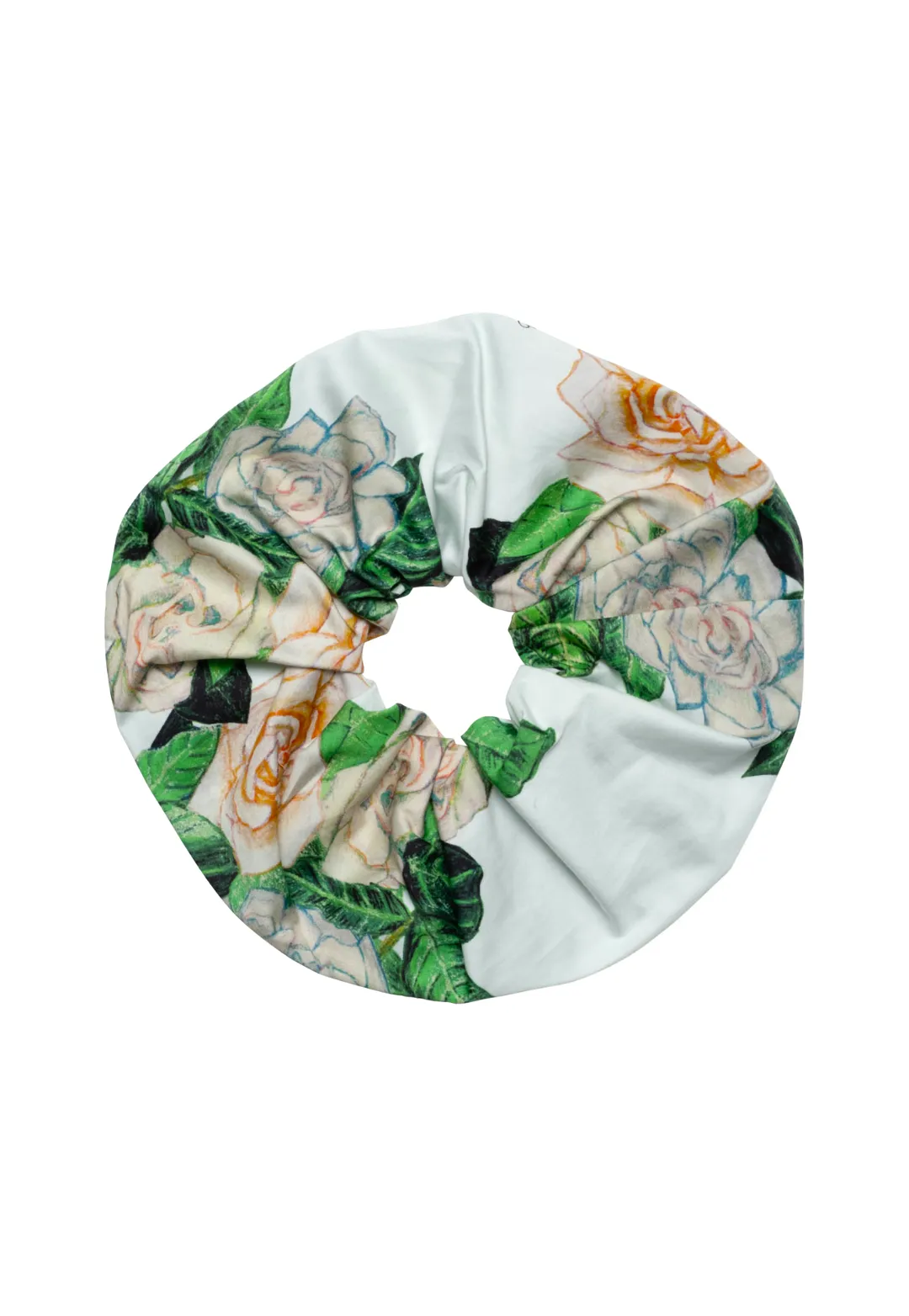 Susie Cotton Scrunchie in Gardenia