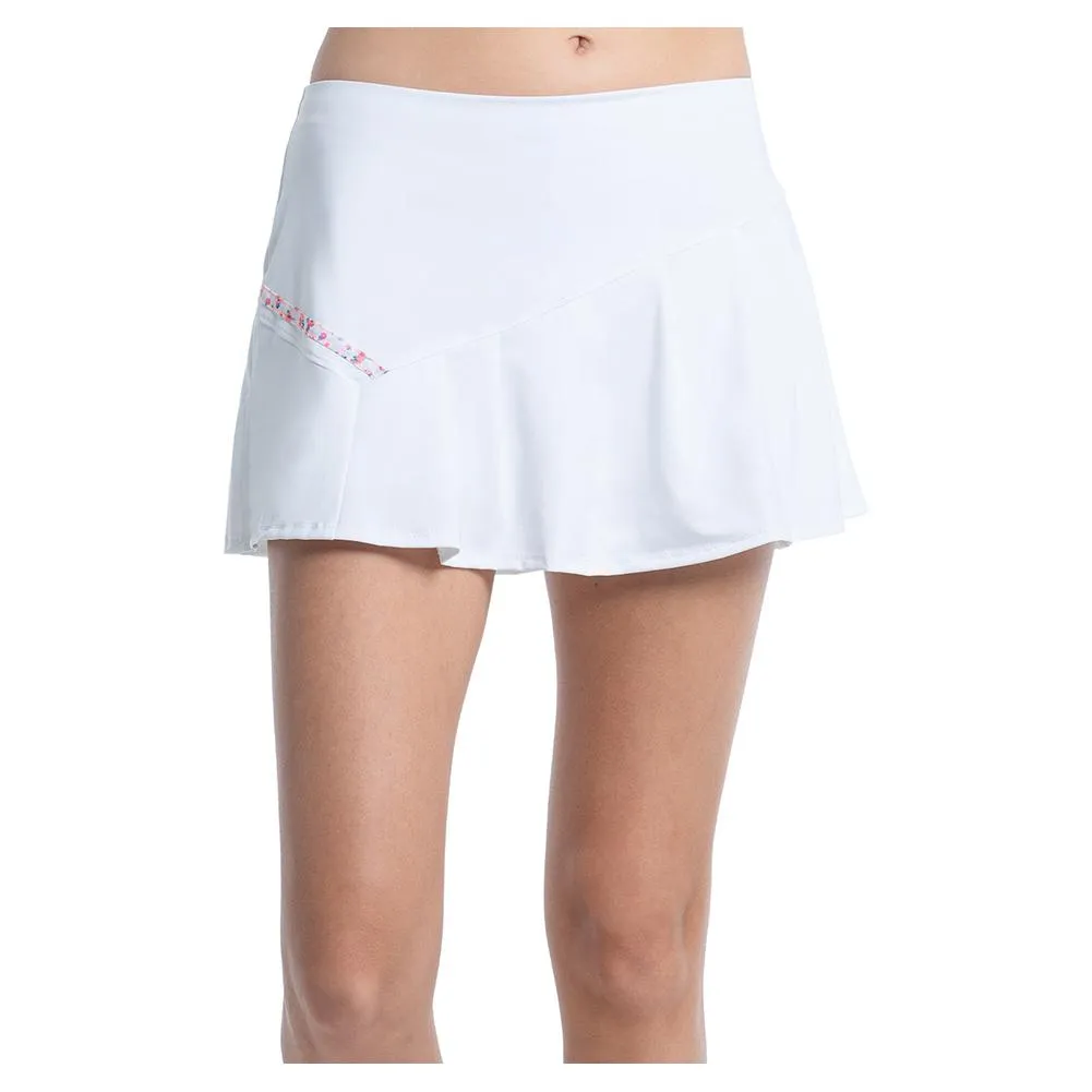 Women's Blossom Tennis Skort White