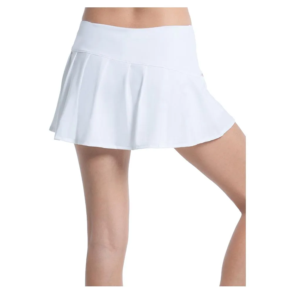 Women's Blossom Tennis Skort White