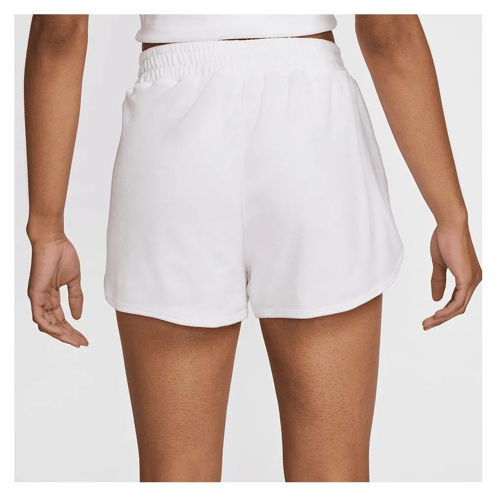 Women`s Court Heritage Mid-Rise Tennis Shorts White