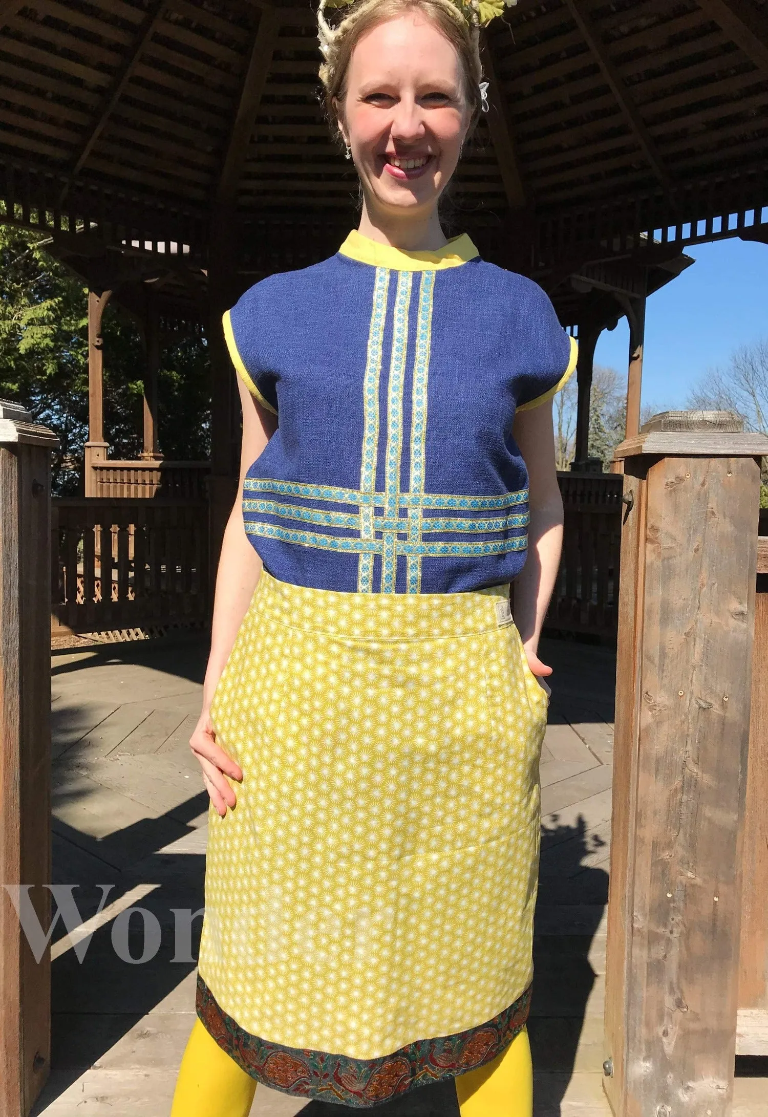 Women´s Green Peacock Admirers Skirt