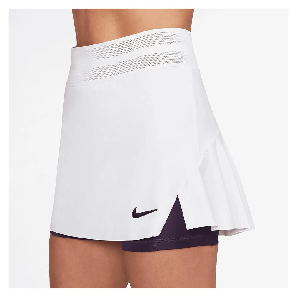 Women's Slam Dri-Fit Tennis Skort White and Black