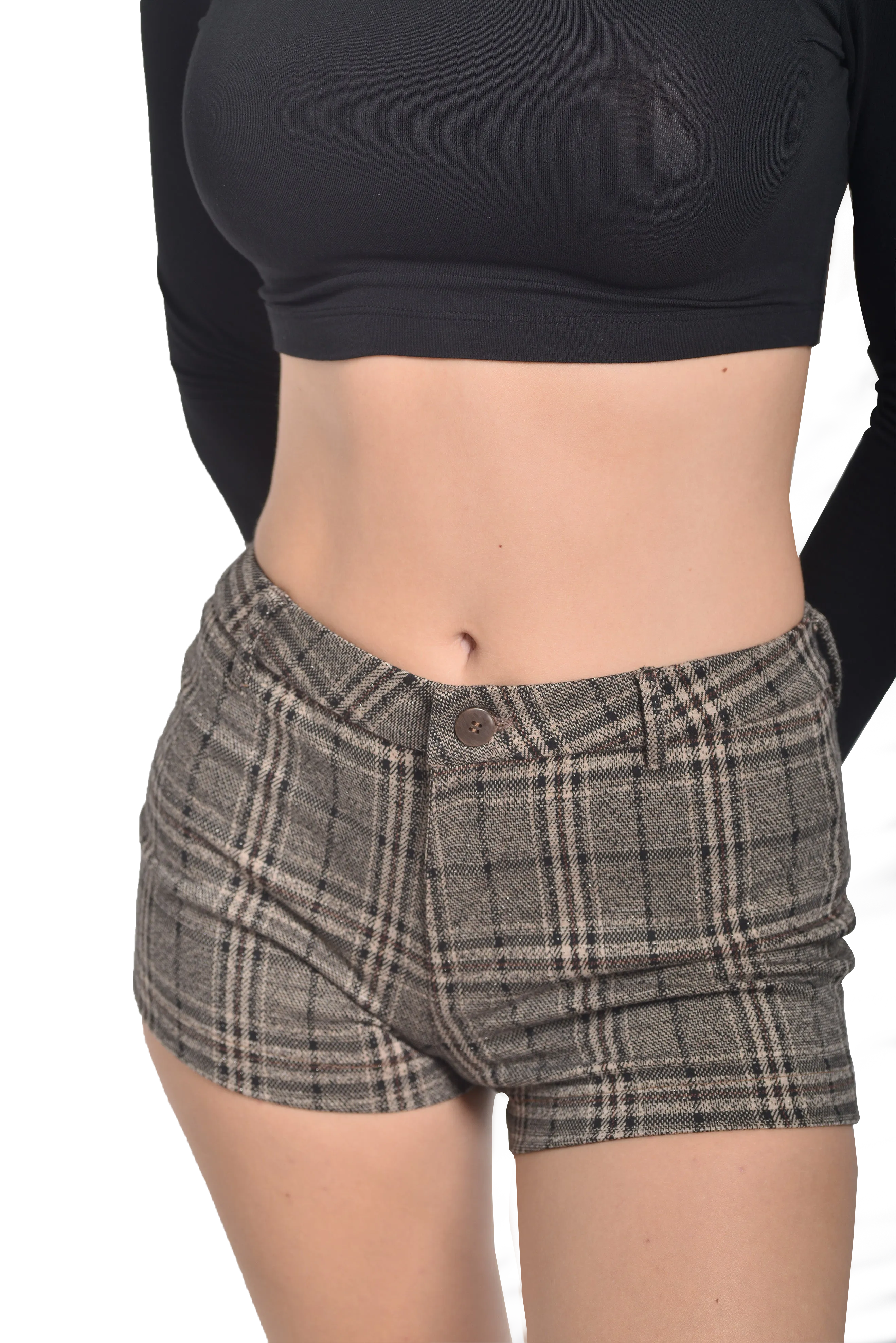 Women's Stretch Plaid Shorts