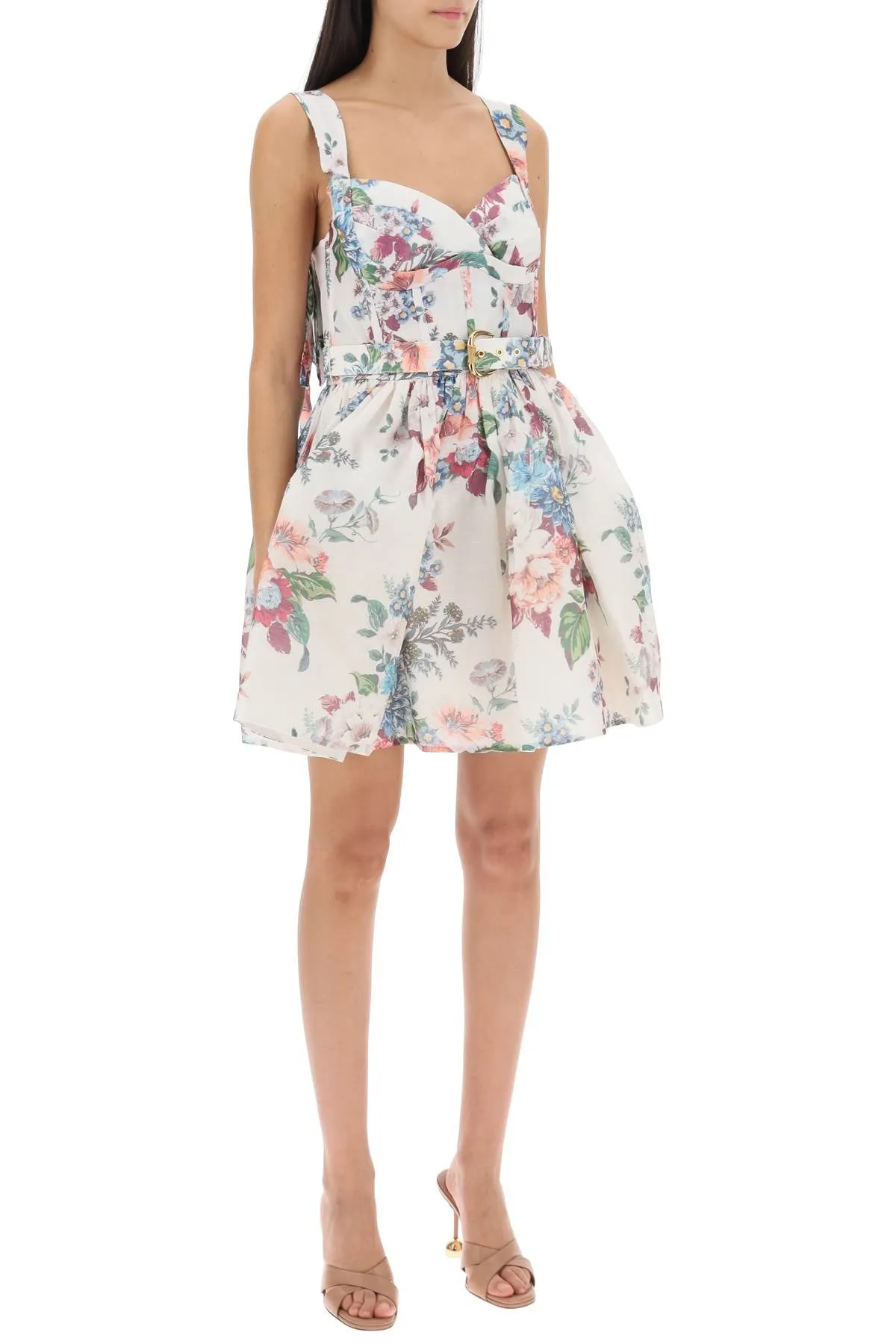 Zimmermann matchmaker floral bustier dress